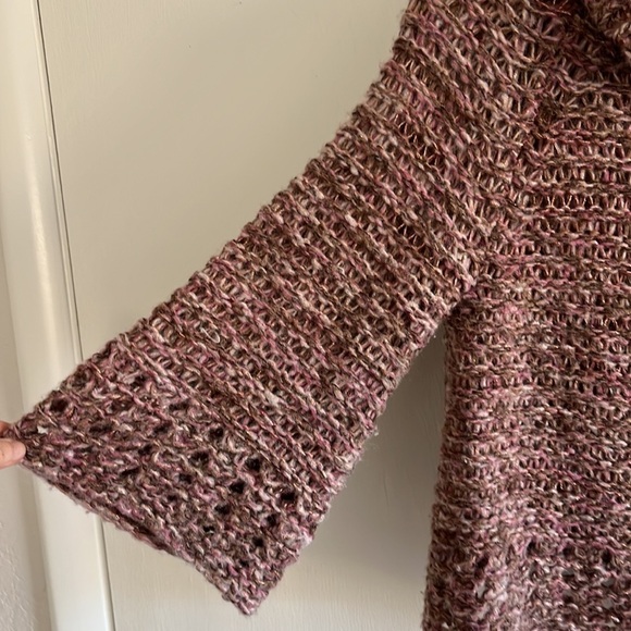 FREE PEOPLE ~ Wool knit sweater with balloon sleeves - Picture 2 of 5